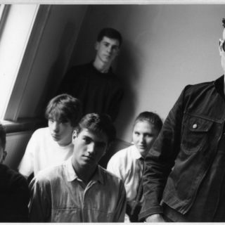 Stewart Moffat, Jo Spayne, Craig Vear (back), Peter Maude (front), Michele Lackenby, William Jones. Stockton-on-Tees, 19 July 1987