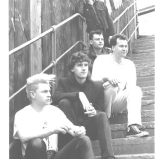Greg Bone, Bruce Pearson, William Jones (back), Tony Stewart, Paul Lynagh. Stockton-on-Tees, May 1986