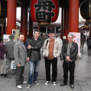 Martin Parker, Richard Buckton, William Jones. Asakusa, Tokyo, 8 April 2011